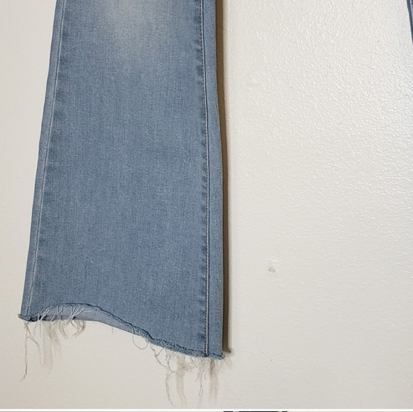 NEW American Rag Cie Flare Jeans Light Wash Faded Raw Hem 70s Hippie Bohemian - Picture 3 of 16